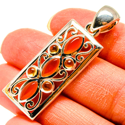 Carnelian Pendants handcrafted by Ana Silver Co - PD759215