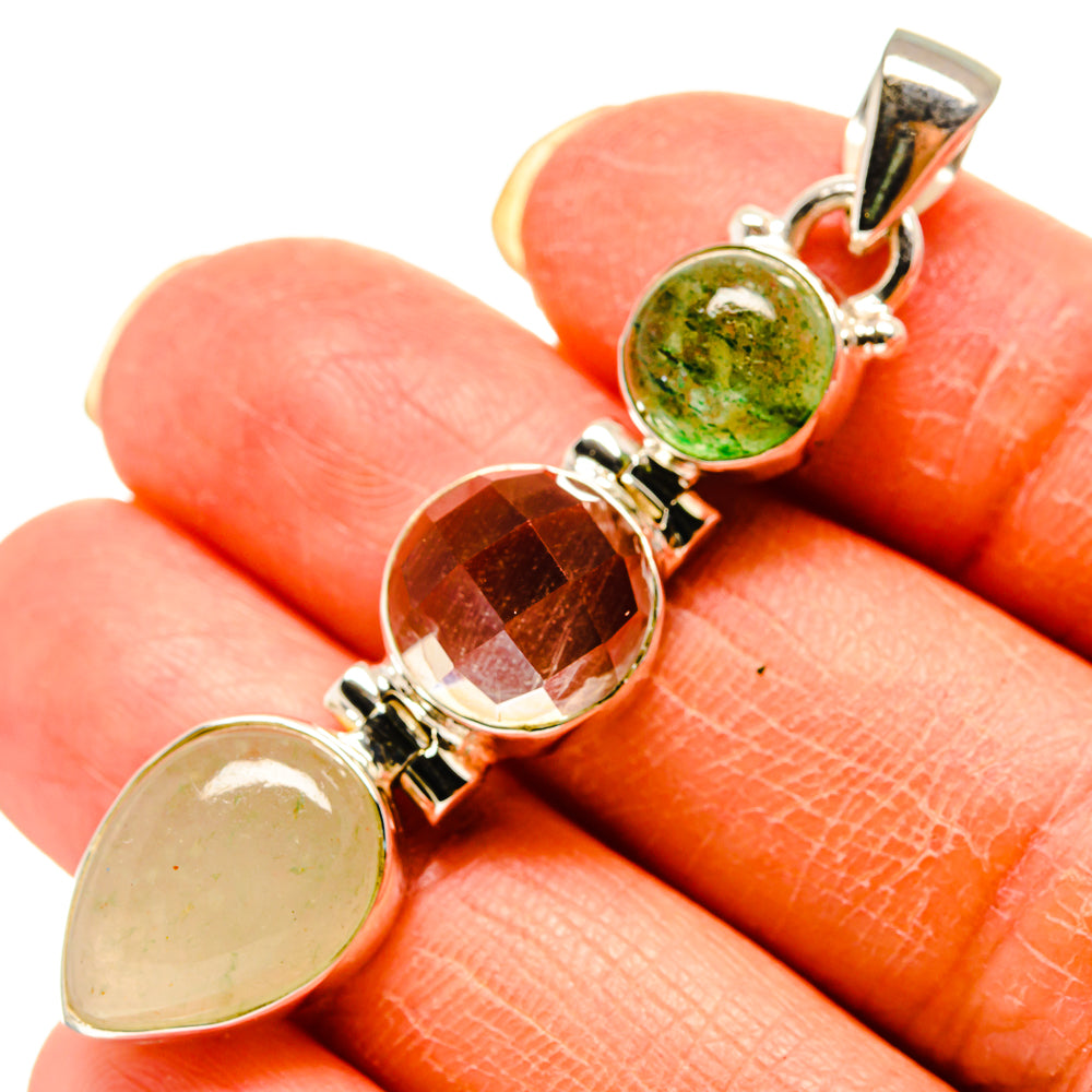 Prehnite Pendants handcrafted by Ana Silver Co - PD759225