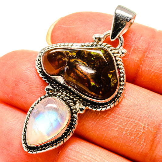 Mexican Fire Agate Pendants handcrafted by Ana Silver Co - PD759230