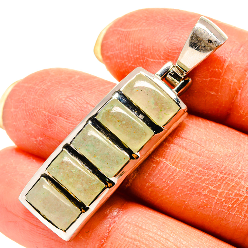 Prehnite Pendants handcrafted by Ana Silver Co - PD759241