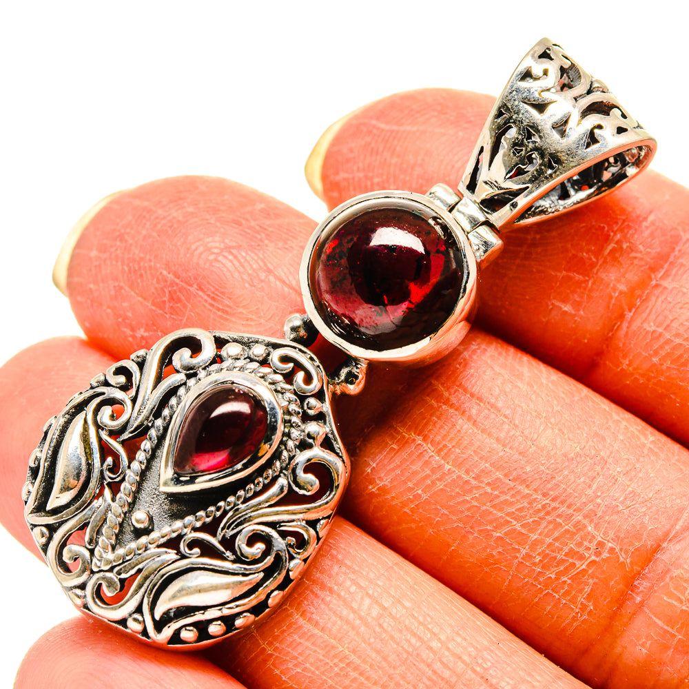 Garnet Pendants handcrafted by Ana Silver Co - PD759243