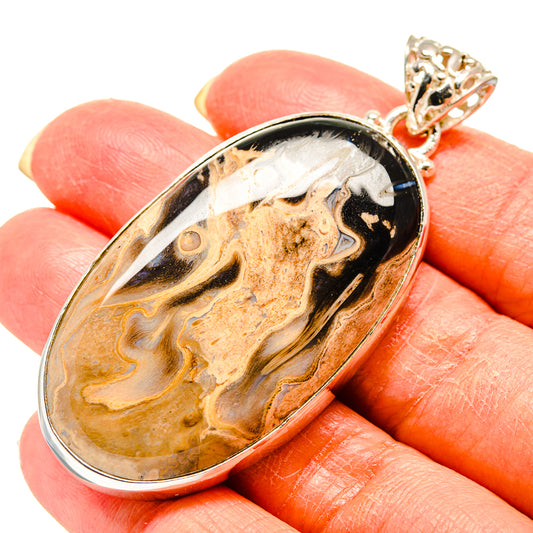 Peanut Wood Jasper Pendants handcrafted by Ana Silver Co - PD759254