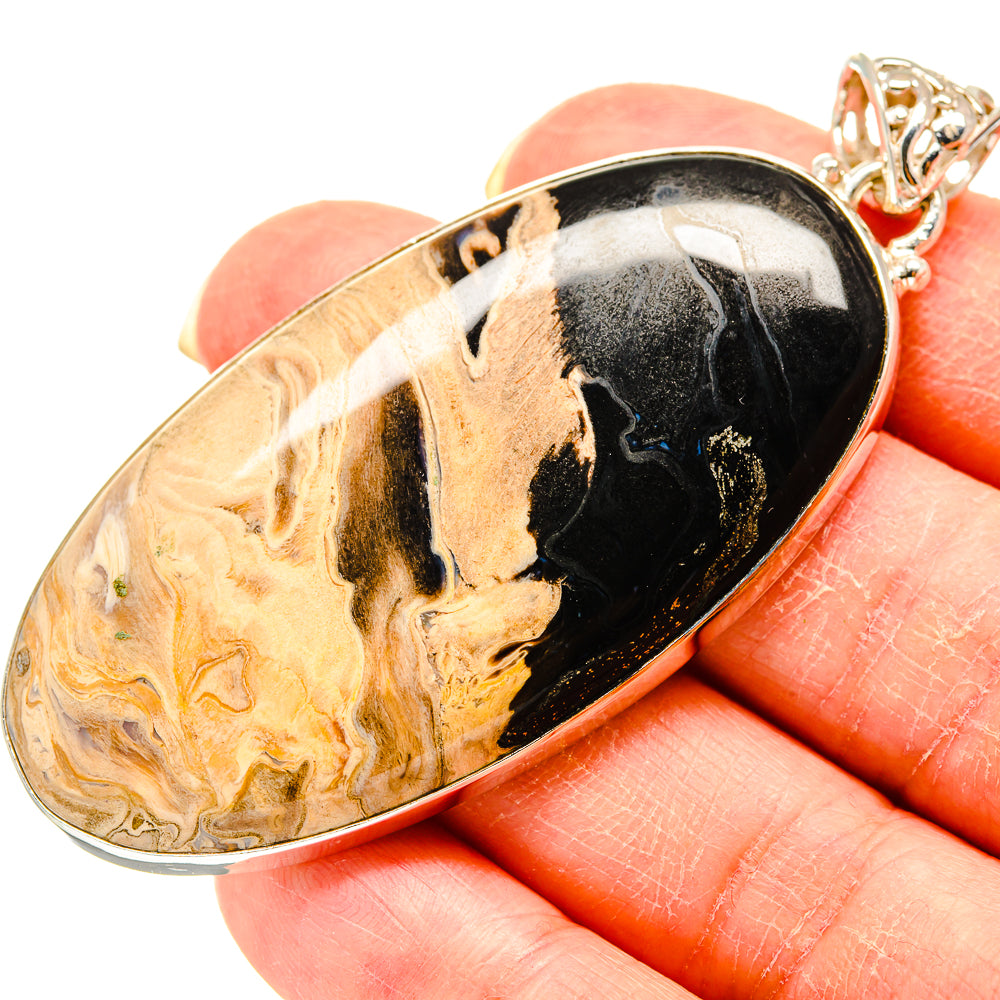Peanut Wood Jasper Pendants handcrafted by Ana Silver Co - PD759258