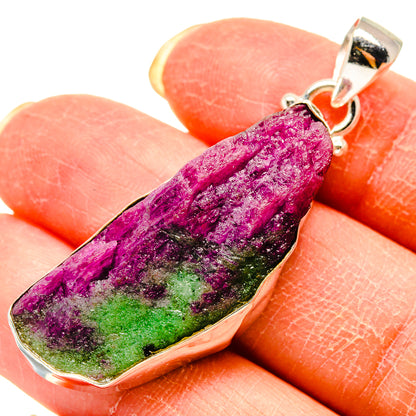 Ruby Zoisite Pendants handcrafted by Ana Silver Co - PD759266