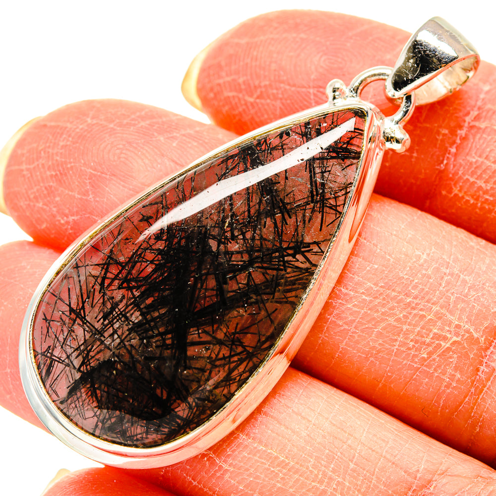 Tourmalinated Quartz Pendants handcrafted by Ana Silver Co - PD759274
