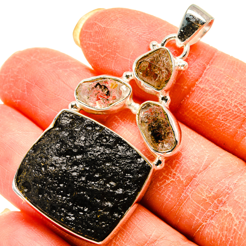 Tektite Pendants handcrafted by Ana Silver Co - PD759275