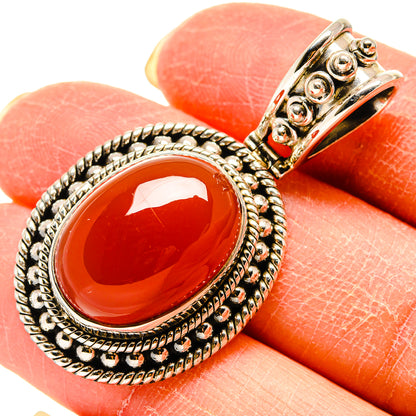 Carnelian Pendants handcrafted by Ana Silver Co - PD759278