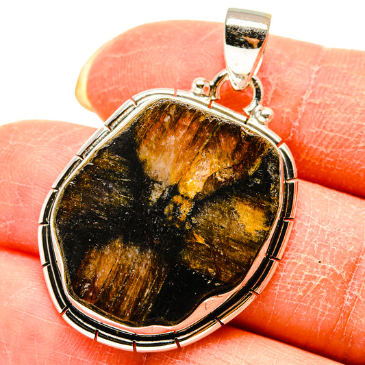 Chiastolite Pendants handcrafted by Ana Silver Co - PD759283