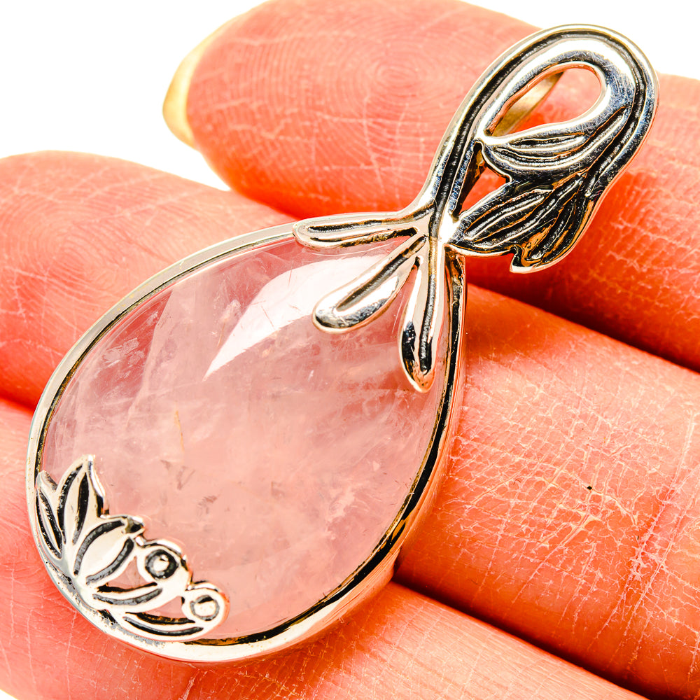 Rose Quartz Pendants handcrafted by Ana Silver Co - PD759285
