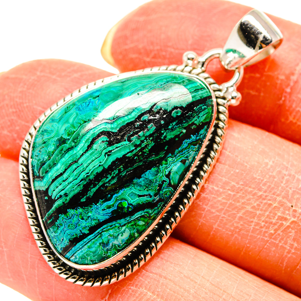 Chrysocolla Pendants handcrafted by Ana Silver Co - PD759289