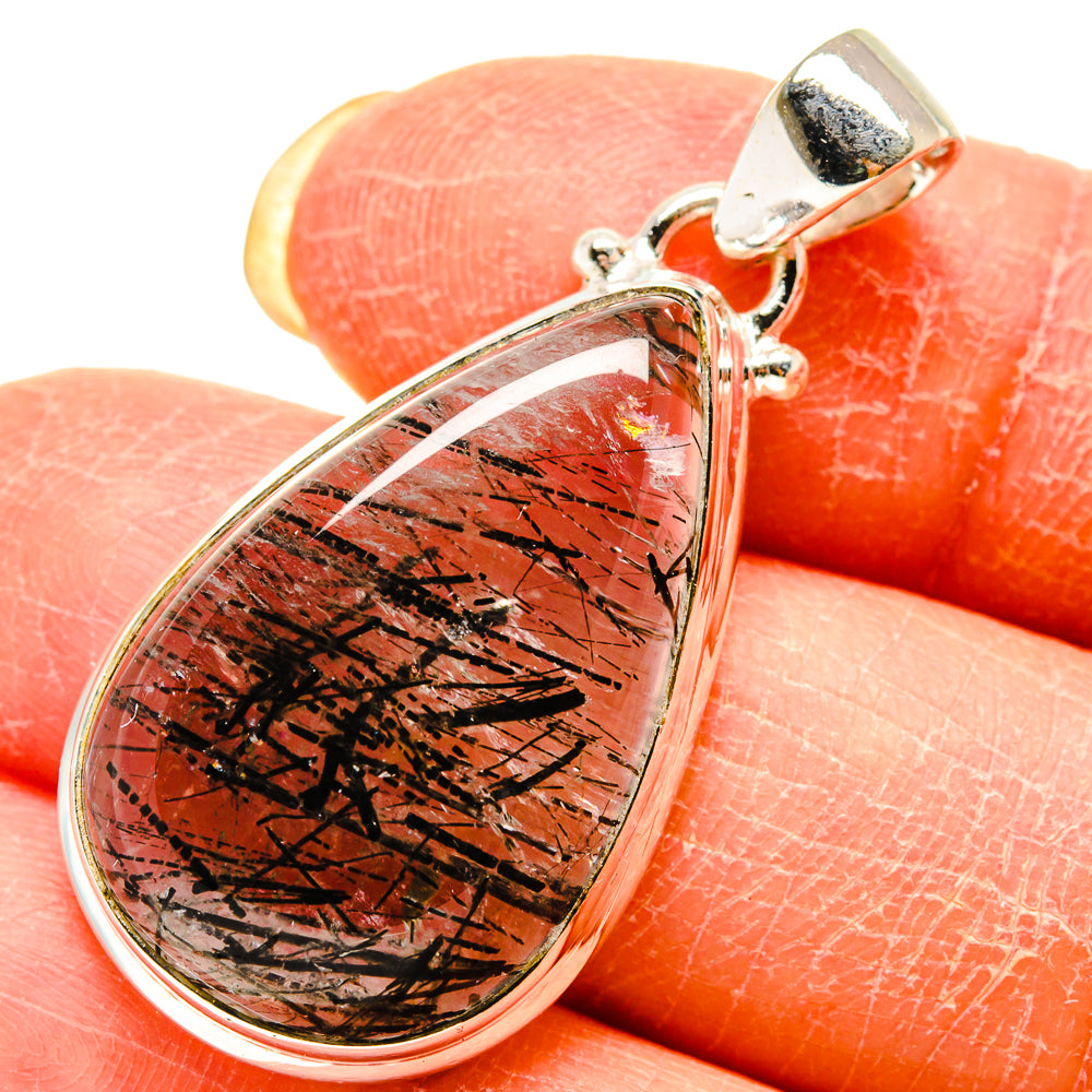 Tourmalinated Quartz Pendants handcrafted by Ana Silver Co - PD759307