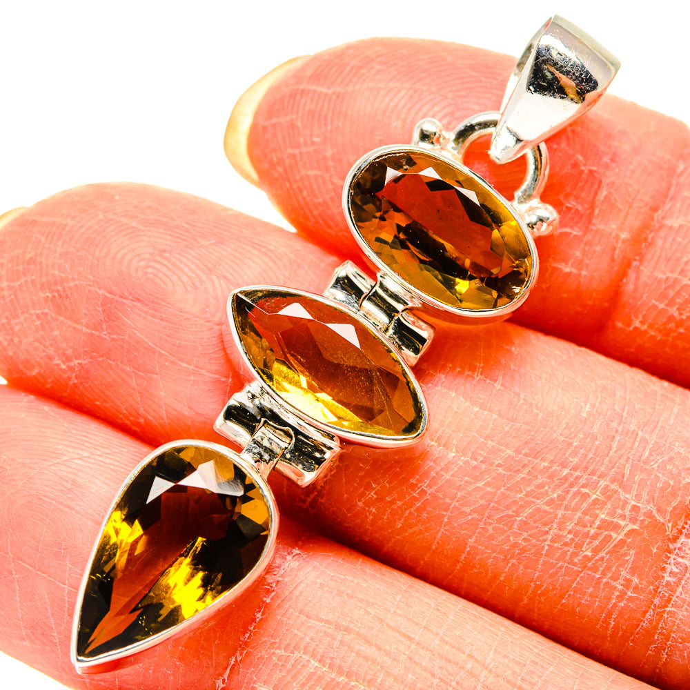 Citrine Pendants handcrafted by Ana Silver Co - PD759310