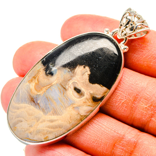 Peanut Wood Jasper Pendants handcrafted by Ana Silver Co - PD759330