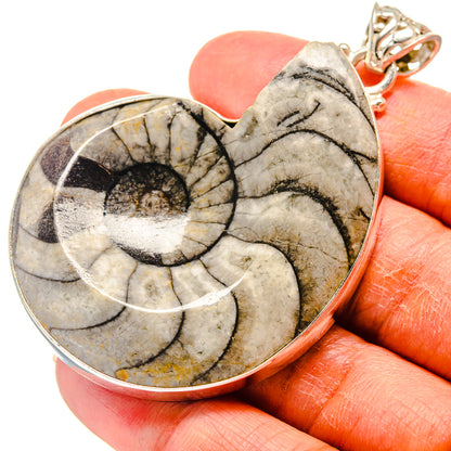Orthoceras Fossil Pendants handcrafted by Ana Silver Co - PD759332