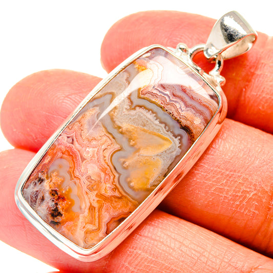 Crazy Lace Agate Pendants handcrafted by Ana Silver Co - PD759336