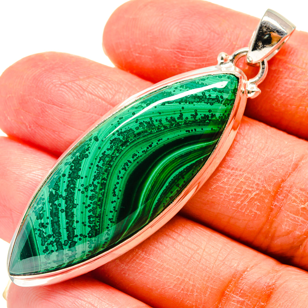 Malachite Pendants handcrafted by Ana Silver Co - PD759340