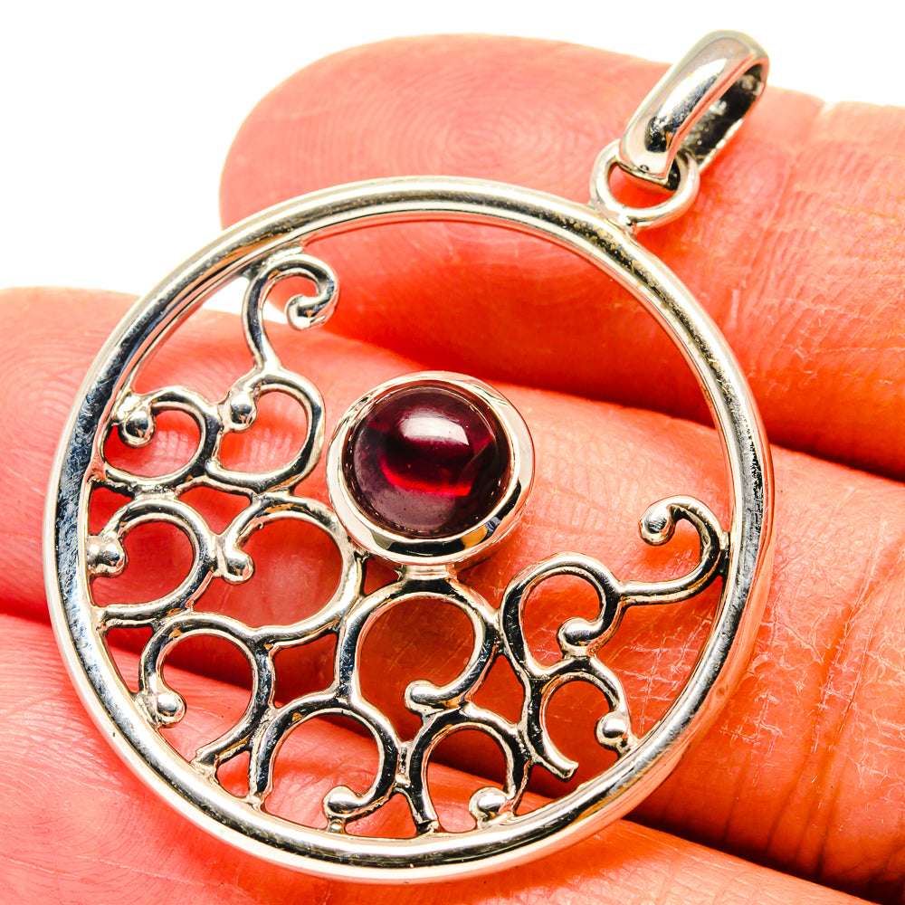 Garnet Pendants handcrafted by Ana Silver Co - PD759349