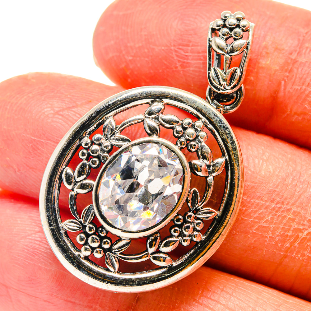 White Quartz Pendants handcrafted by Ana Silver Co - PD759355