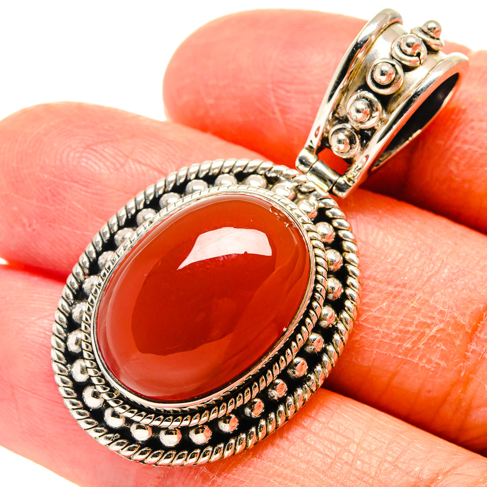 Carnelian Pendants handcrafted by Ana Silver Co - PD759357
