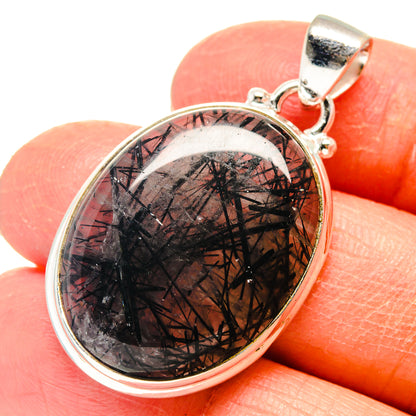 Tourmalinated Quartz Pendants handcrafted by Ana Silver Co - PD759363