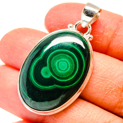 Malachite Pendants handcrafted by Ana Silver Co - PD759368