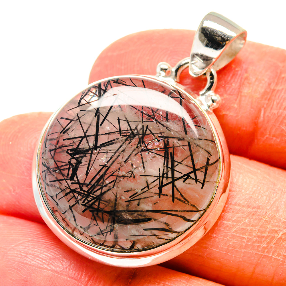 Tourmalinated Quartz Pendants handcrafted by Ana Silver Co - PD759371