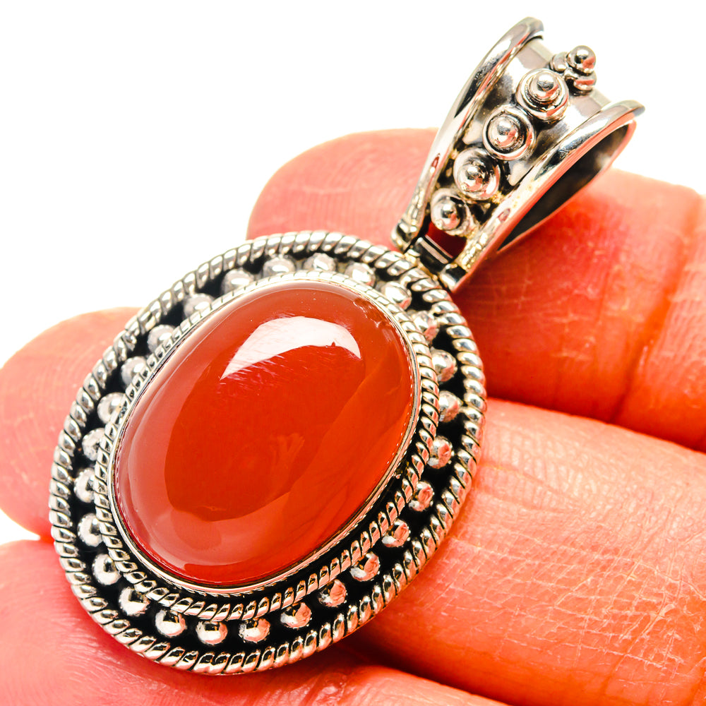 Carnelian Pendants handcrafted by Ana Silver Co - PD759375