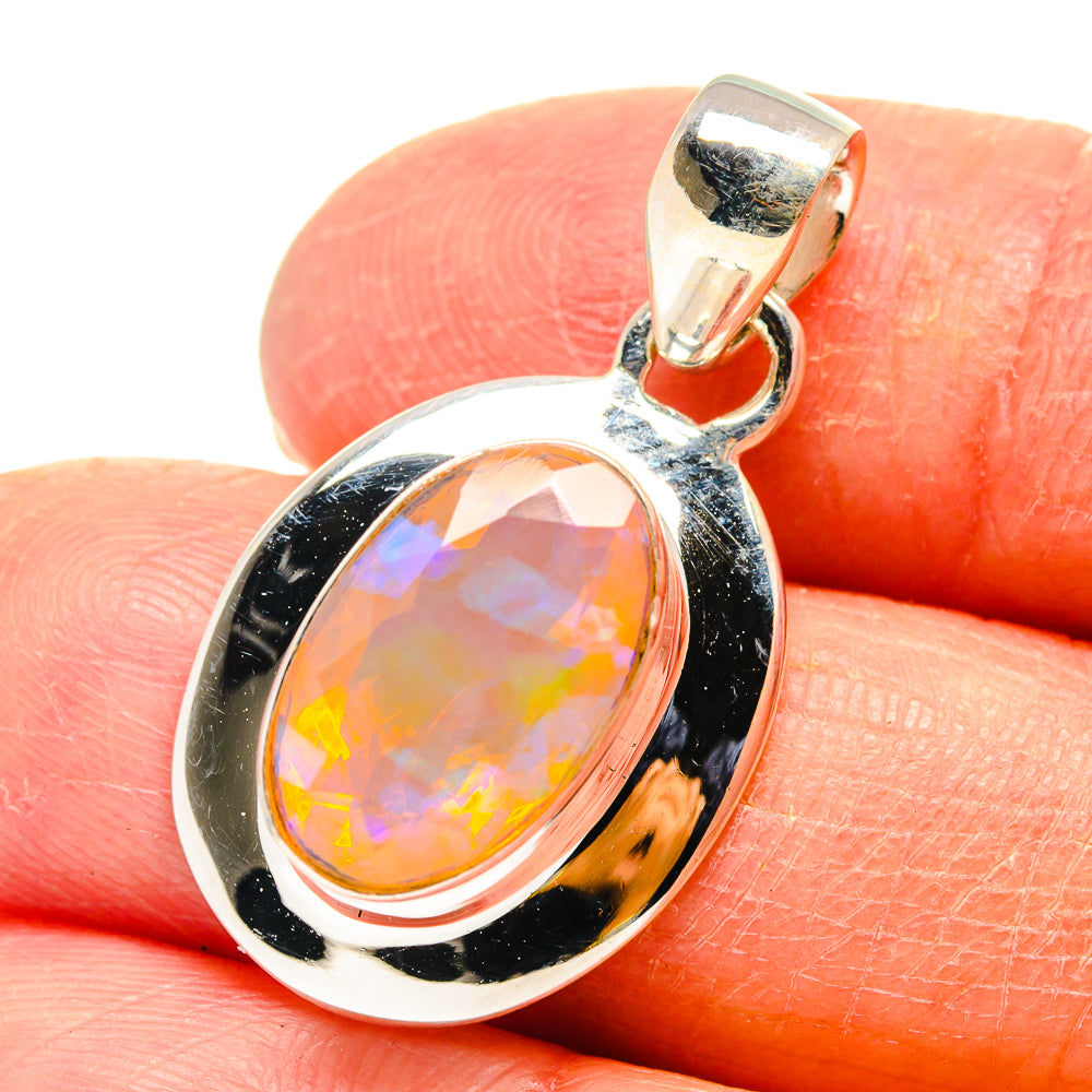 Ethiopian Opal Pendants handcrafted by Ana Silver Co - PD759379