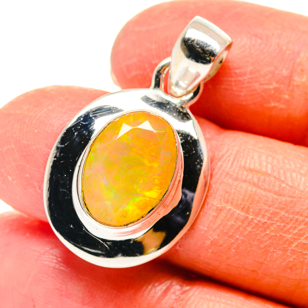Ethiopian Opal Pendants handcrafted by Ana Silver Co - PD759382