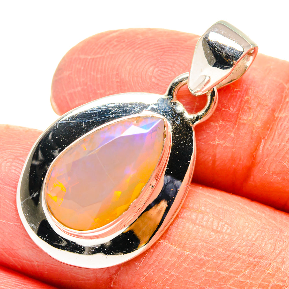 Ethiopian Opal Pendants handcrafted by Ana Silver Co - PD759384