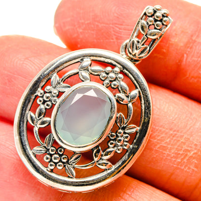 Aqua Chalcedony Pendants handcrafted by Ana Silver Co - PD759385