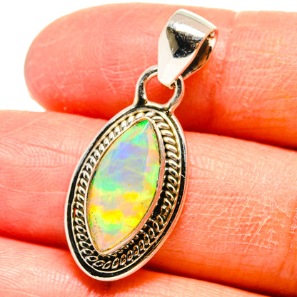 Ethiopian Opal Pendants handcrafted by Ana Silver Co - PD759393