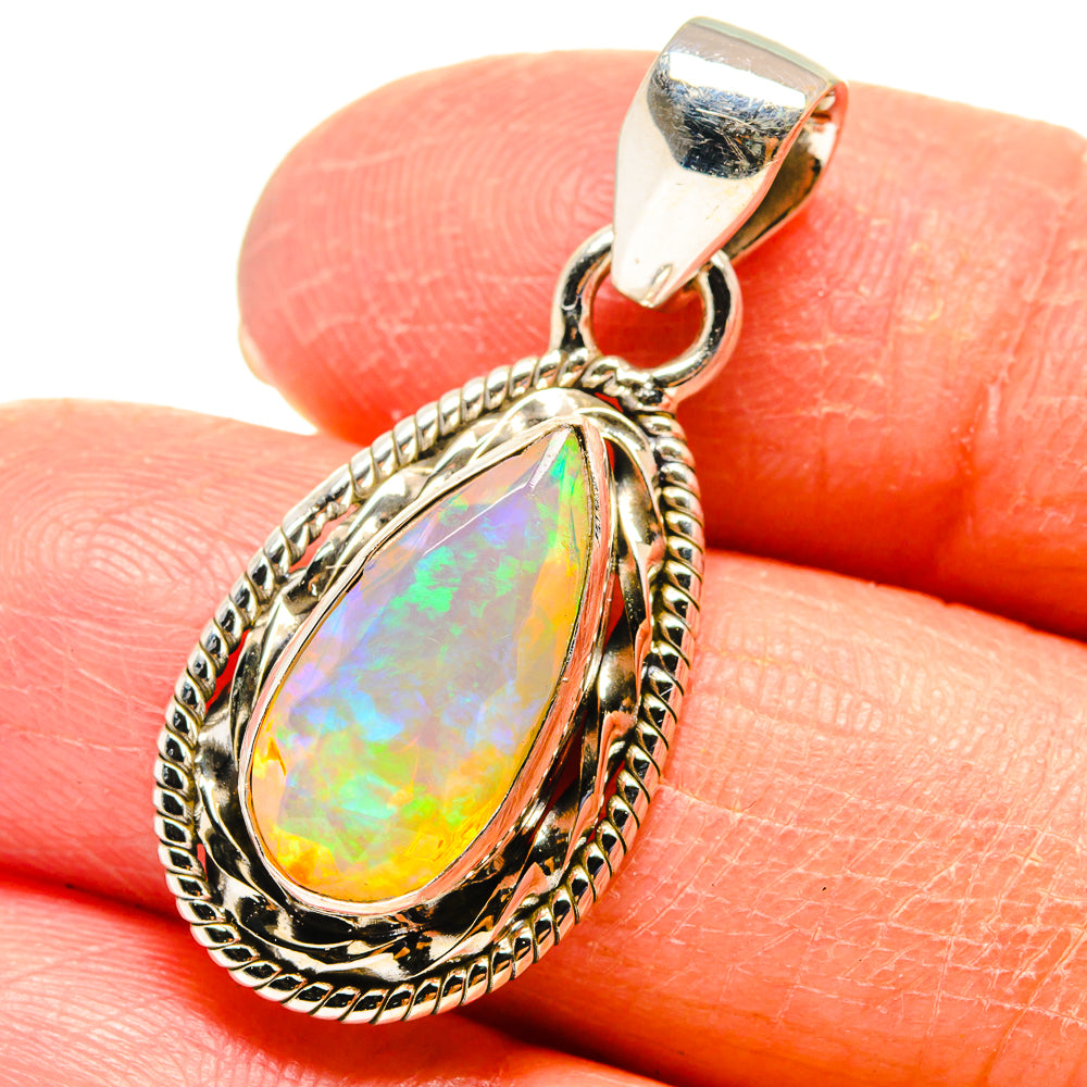 Ethiopian Opal Pendants handcrafted by Ana Silver Co - PD759394