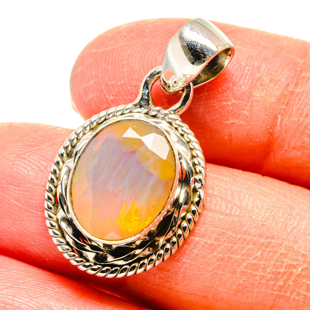 Ethiopian Opal Pendants handcrafted by Ana Silver Co - PD759395