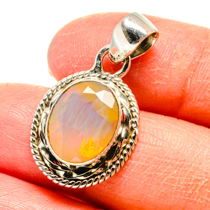 Ethiopian Opal Pendants handcrafted by Ana Silver Co - PD759395