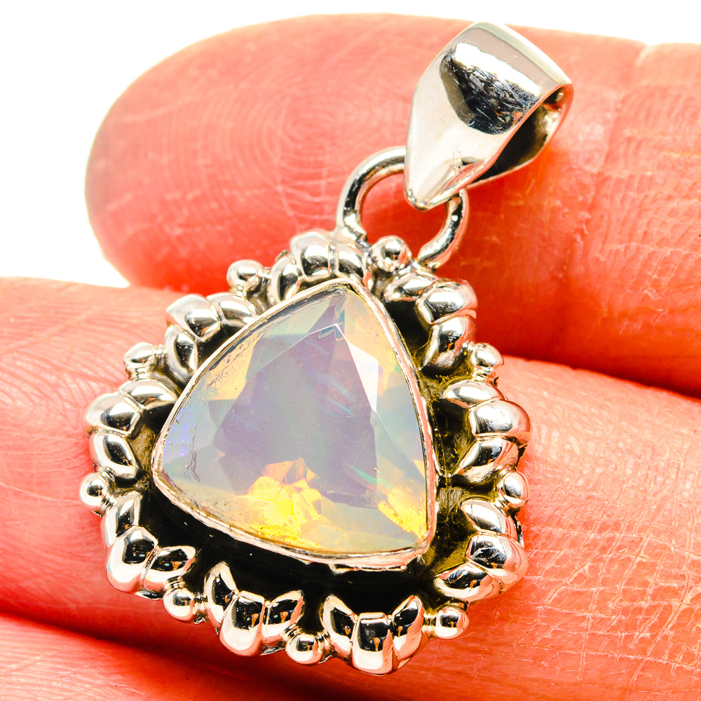 Ethiopian Opal Pendants handcrafted by Ana Silver Co - PD759397