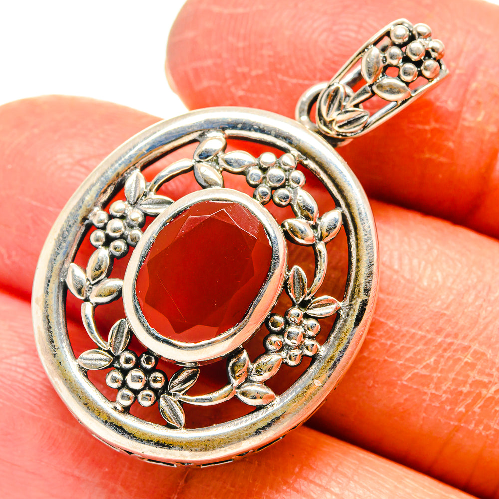 Red Onyx Pendants handcrafted by Ana Silver Co - PD759408