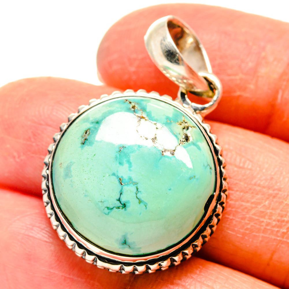 Tibetan Turquoise Pendants handcrafted by Ana Silver Co - PD759411