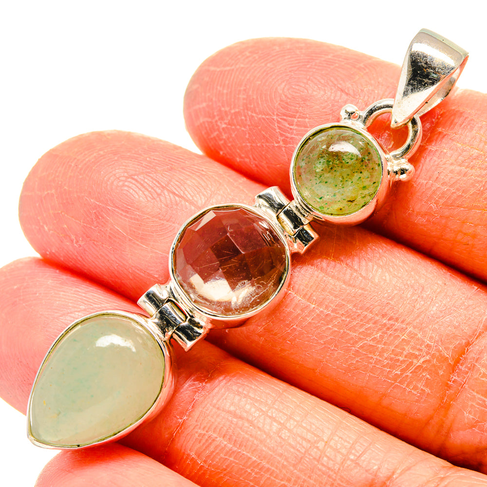 Prehnite Pendants handcrafted by Ana Silver Co - PD759421