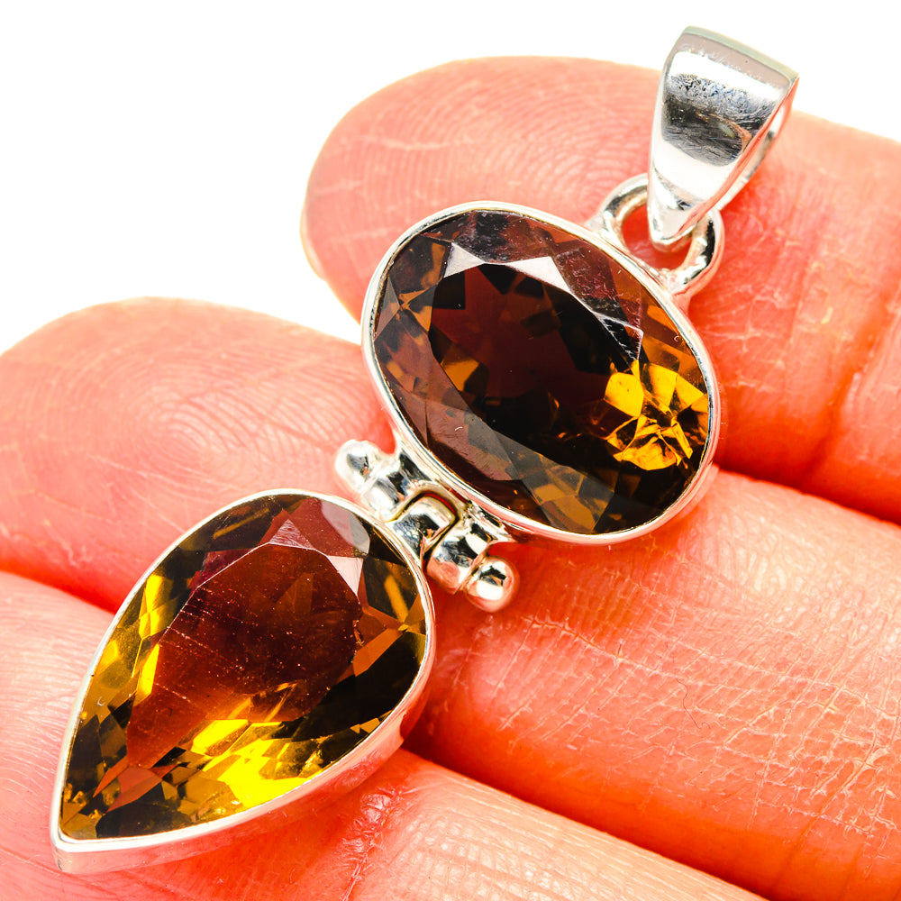 Mandarin Citrine Pendants handcrafted by Ana Silver Co - PD759423