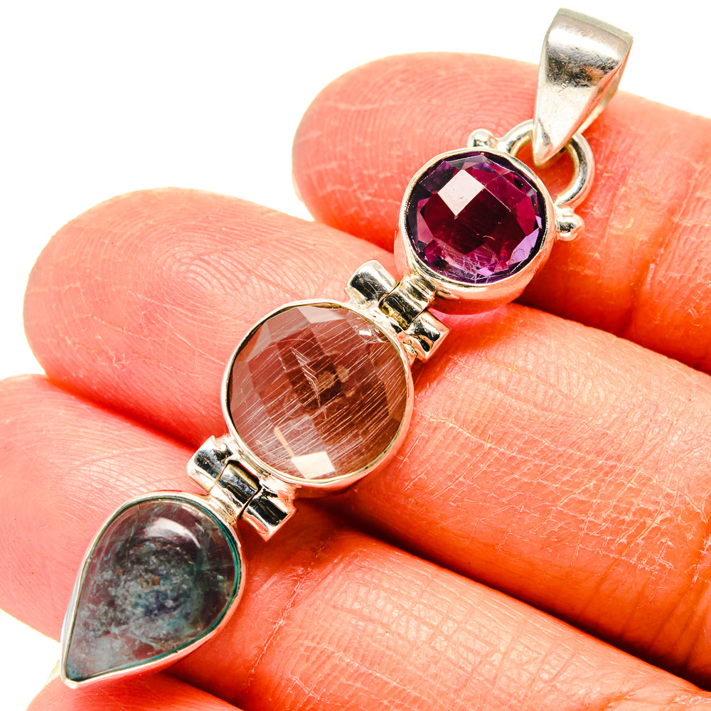 White Quartz Pendants handcrafted by Ana Silver Co - PD759425