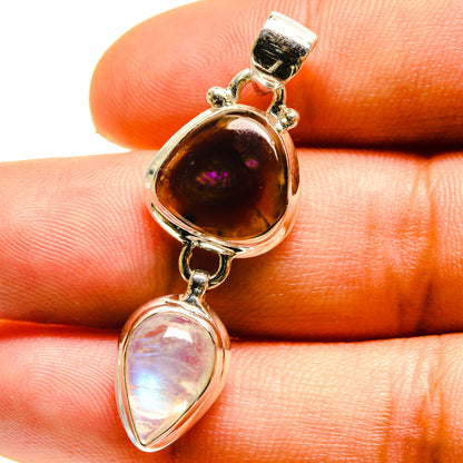 Mexican Fire Agate Pendants handcrafted by Ana Silver Co - PD759440