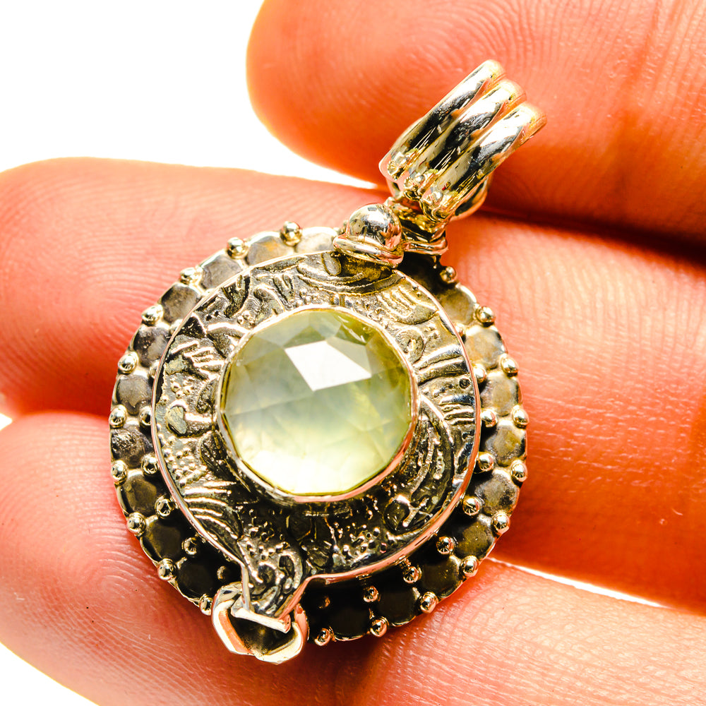 Prehnite Pendants handcrafted by Ana Silver Co - PD759452