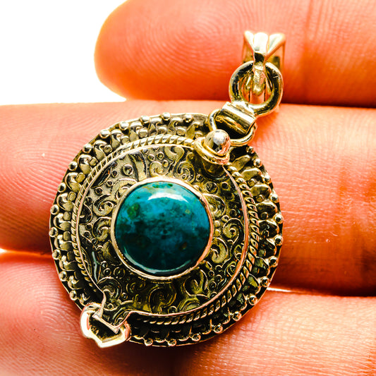 Chrysocolla Pendants handcrafted by Ana Silver Co - PD759454