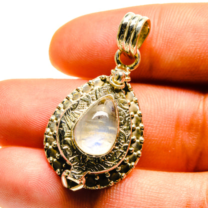 Rainbow Moonstone Pendants handcrafted by Ana Silver Co - PD759456