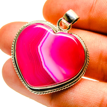 Pink Botswana Agate Pendants handcrafted by Ana Silver Co - PD759471