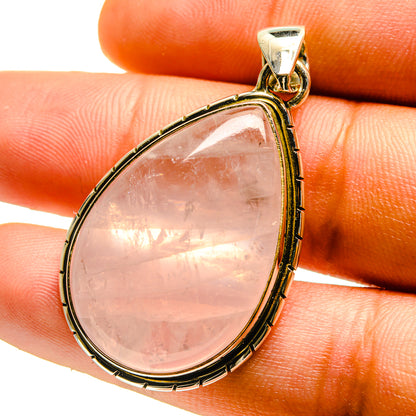Rose Quartz Pendants handcrafted by Ana Silver Co - PD759472