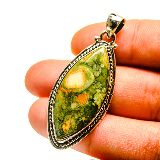Rainforest Jasper Pendants handcrafted by Ana Silver Co - PD759482