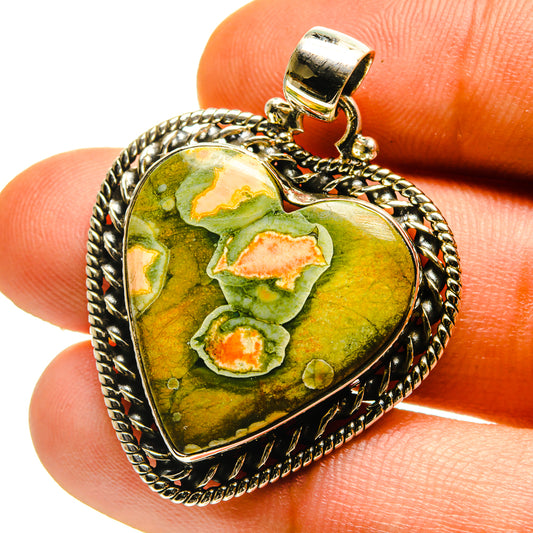 Rainforest Jasper Pendants handcrafted by Ana Silver Co - PD759488