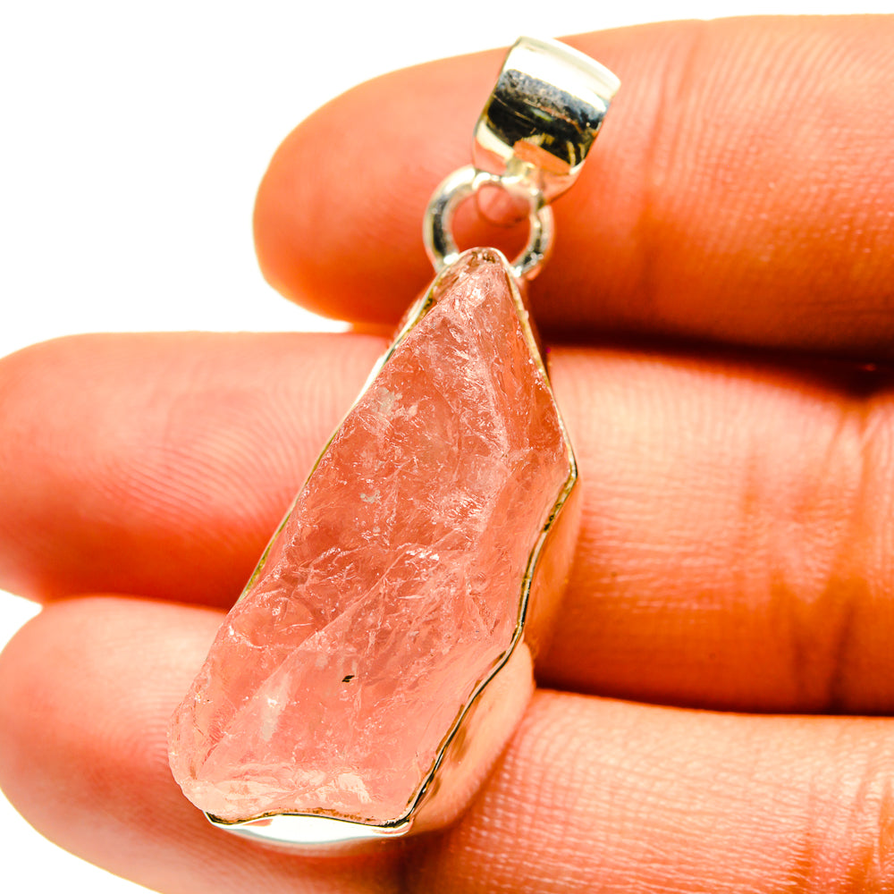 Rose Quartz Pendants handcrafted by Ana Silver Co - PD759490